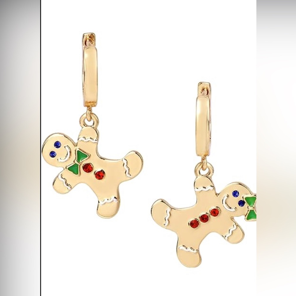 Betsey Johnson - Gingerbread Mismatched boy/girl huggies